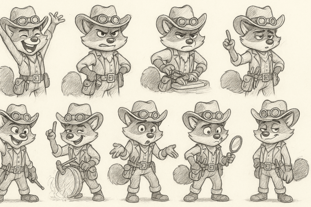characterdesign racoonengineer